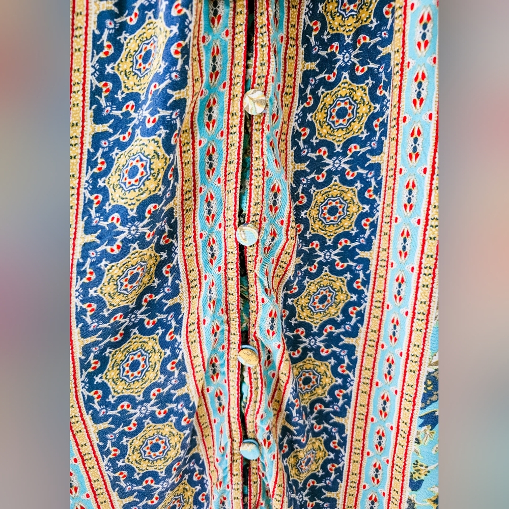 Band of Gypsie Boho Dublin Surplice Ruffled Midi Dress - Picture 4 of 6